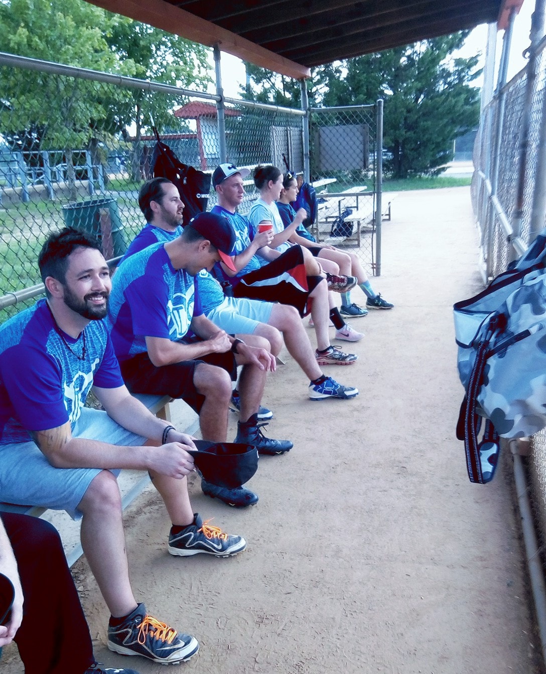 Elijah in dugout